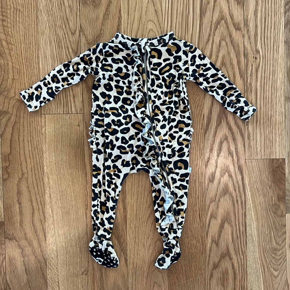 Posh Peanut Baby Girl Leopard Pajamas